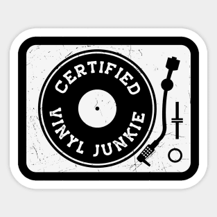 Vintage Kickin' It Old School Turntable // Vinyl Record Collector // Vinyl Junkie Music Lover Sticker